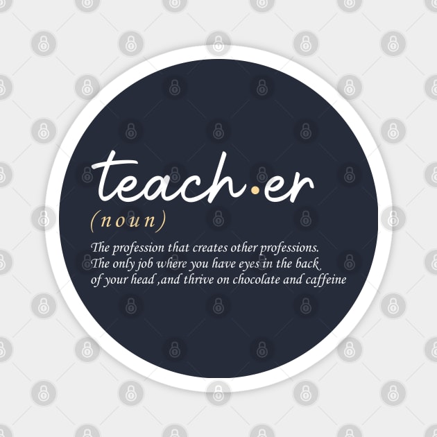 Teacher Definition Magnet by gravisio